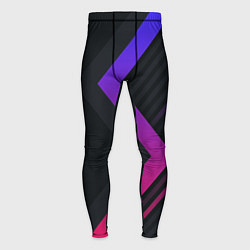 Тайтсы мужские Color black line, цвет: 3D-принт