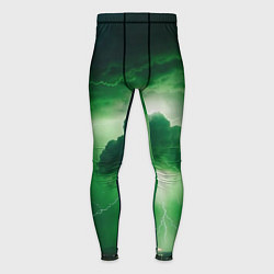 Мужские тайтсы Зелёный гром