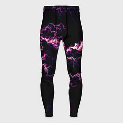 Тайтсы мужские Lightning pink glow, цвет: 3D-принт