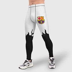 Тайтсы мужские Barcelona черный огонь, цвет: 3D-принт — фото 2
