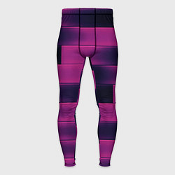 Тайтсы мужские Color pink square, цвет: 3D-принт