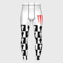 Тайтсы мужские Monster energy pattern, цвет: 3D-принт