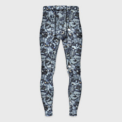 Мужские тайтсы Серо-голубой мелкий камень текстура