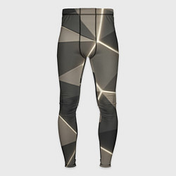 Мужские тайтсы Серая объемная текстура с гранями