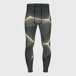 Мужские тайтсы Объемные серые плиты