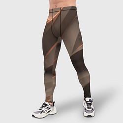 Тайтсы мужские Кофейная объемная текстура, цвет: 3D-принт — фото 2