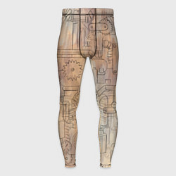 Тайтсы мужские Стимпанк элементы, цвет: 3D-принт