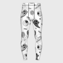 Мужские тайтсы Halloween grey and white