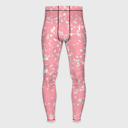 Тайтсы мужские Искристый розовый терраццо, цвет: 3D-принт