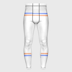 Тайтсы мужские Neon white orange blue, цвет: 3D-принт