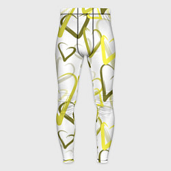 Мужские тайтсы Зеленые сердца