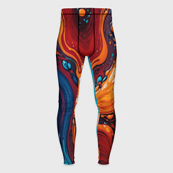 Мужские тайтсы Пламя и синева