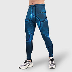Тайтсы мужские Неоновые плиты с камуфляжем, цвет: 3D-принт — фото 2