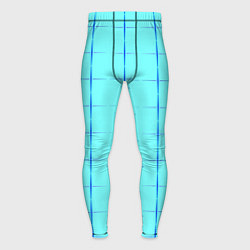 Тайтсы мужские Сolor blue line, цвет: 3D-принт