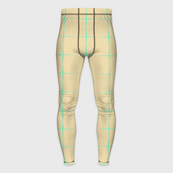 Мужские тайтсы Color beige green crosses