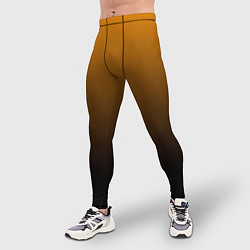 Тайтсы мужские Orange gradient, цвет: 3D-принт — фото 2