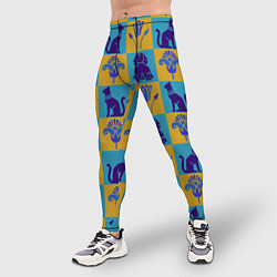 Тайтсы мужские Символы Египта, цвет: 3D-принт — фото 2