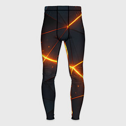 Мужские тайтсы Оранжевые геометрические лучи