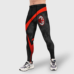 Тайтсы мужские Камуфляж - ФК Милан, цвет: 3D-принт — фото 2