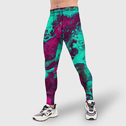 Тайтсы мужские Абстракция мрамор, цвет: 3D-принт — фото 2