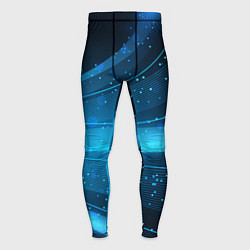 Мужские тайтсы Абстракция волнистых линий