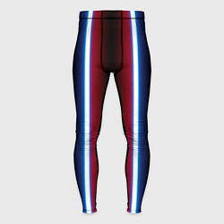 Мужские тайтсы Color white blue red neon