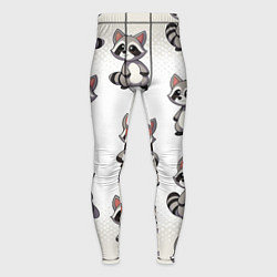 Тайтсы мужские Много енотов, цвет: 3D-принт