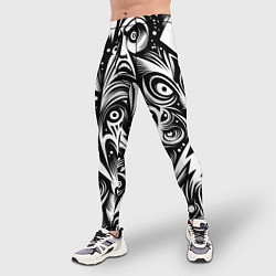 Тайтсы мужские Lightnings and faces - ai art fantasy, цвет: 3D-принт — фото 2