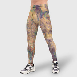 Тайтсы мужские Абстракция - pink marble with blue flecks, цвет: 3D-принт — фото 2