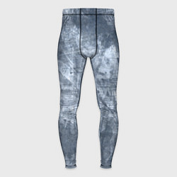 Тайтсы мужские Абстракция - gray-blue, цвет: 3D-принт