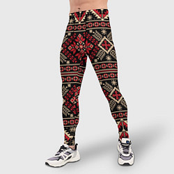 Тайтсы мужские Этнический славянский орнамент, цвет: 3D-принт — фото 2
