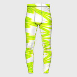 Тайтсы мужские Color neon green, цвет: 3D-принт