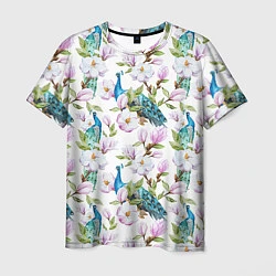 Мужская футболка Цветы и бабочки 6