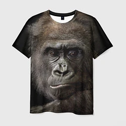 Мужская футболка Глаза гориллы
