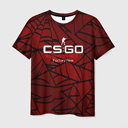 Футболка мужская Cs:go - Crimson Web Style Factory New Кровавая пау, цвет: 3D-принт
