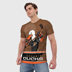 Футболка мужская Anaheim Ducks, цвет: 3D-принт — фото 2
