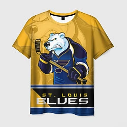 Футболка мужская St. Louis Blues, цвет: 3D-принт