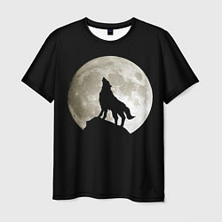 Мужская футболка Moon Wolf