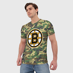 Футболка мужская Bruins Camouflage, цвет: 3D-принт — фото 2