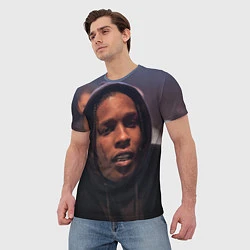 Футболка мужская ASAP Rocky: Black Hip-Hop, цвет: 3D-принт — фото 2