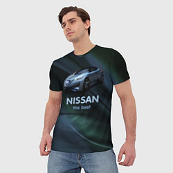 Футболка мужская Nissan the best, цвет: 3D-принт — фото 2