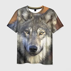 Мужская футболка Улыбка волка