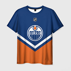 Футболка мужская NHL: Edmonton Oilers, цвет: 3D-принт