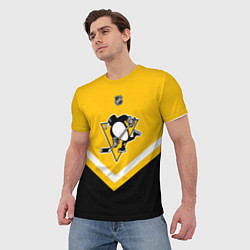Футболка мужская NHL: Pittsburgh Penguins, цвет: 3D-принт — фото 2