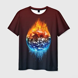 Мужская футболка Огонь против воды