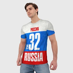 Футболка мужская Russia: from 32, цвет: 3D-принт — фото 2