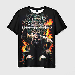 Мужская футболка Disturbed: Flame Throne