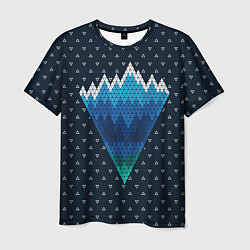 Мужская футболка Геометрические горы