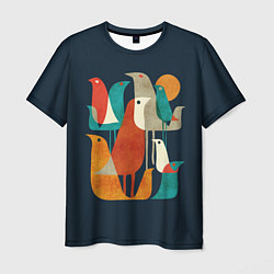 Мужская футболка Осенние птицы