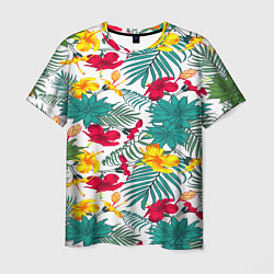 Мужская футболка Тропический узор